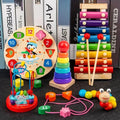 Zestaw Montessori NovaBloom 5 w 1 — kompaktowy zestaw zabaw dla dzieci od szóstego miesiąca życia