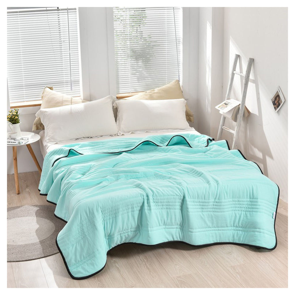All Seasons Breathable Cooling Blanket Lightweight Moisture-Wicking Polyester