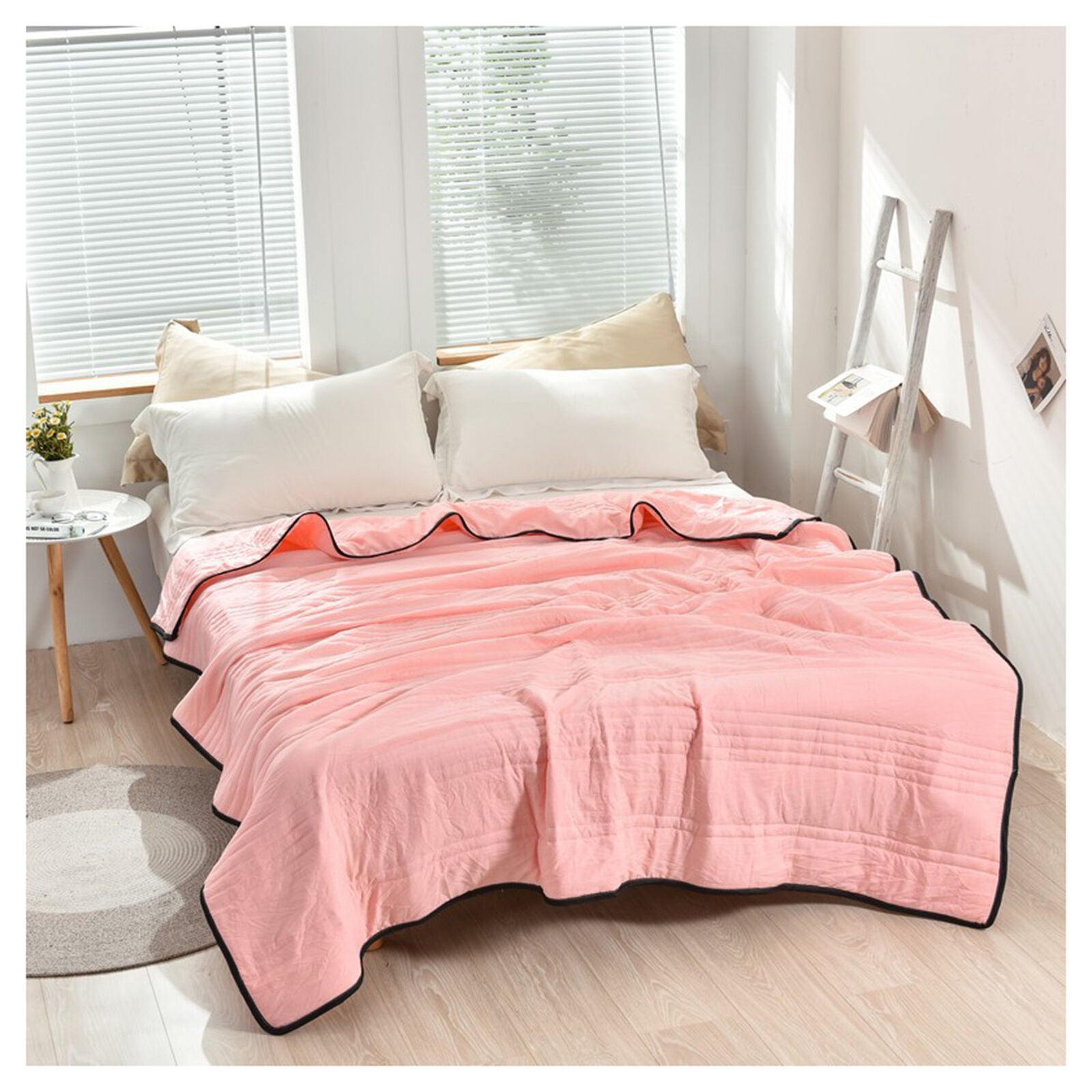 All Seasons Breathable Cooling Blanket Lightweight Moisture-Wicking Polyester
