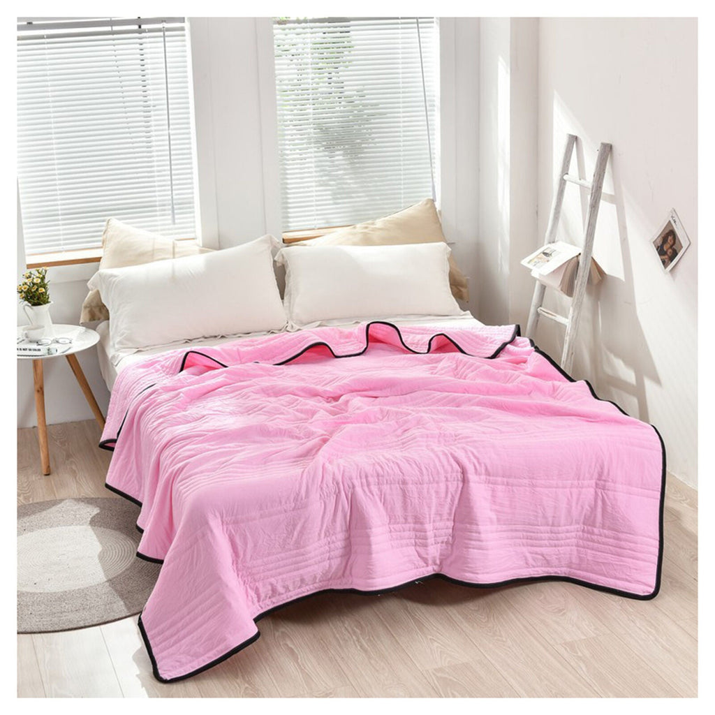 All Seasons Breathable Cooling Blanket Lightweight Moisture-Wicking Polyester
