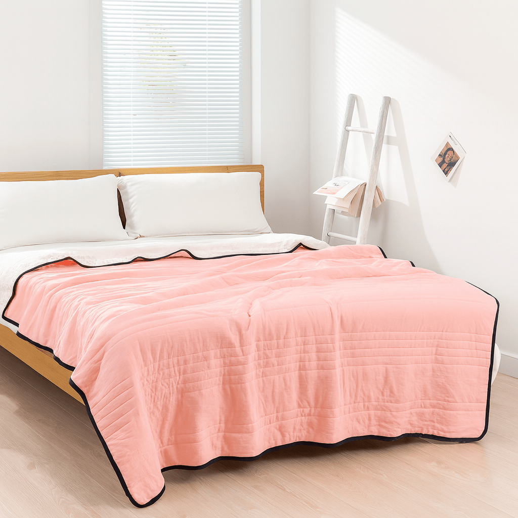 All Seasons Breathable Cooling Blanket Lightweight Moisture-Wicking Polyester