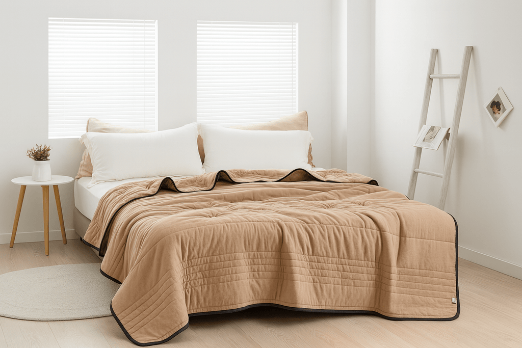 All Seasons Breathable Cooling Blanket Lightweight Moisture-Wicking Polyester