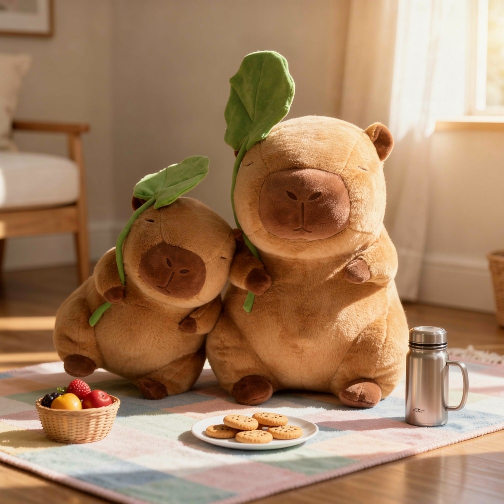 CapySnug-pehmolelukapybara — pehmeä halikaveri