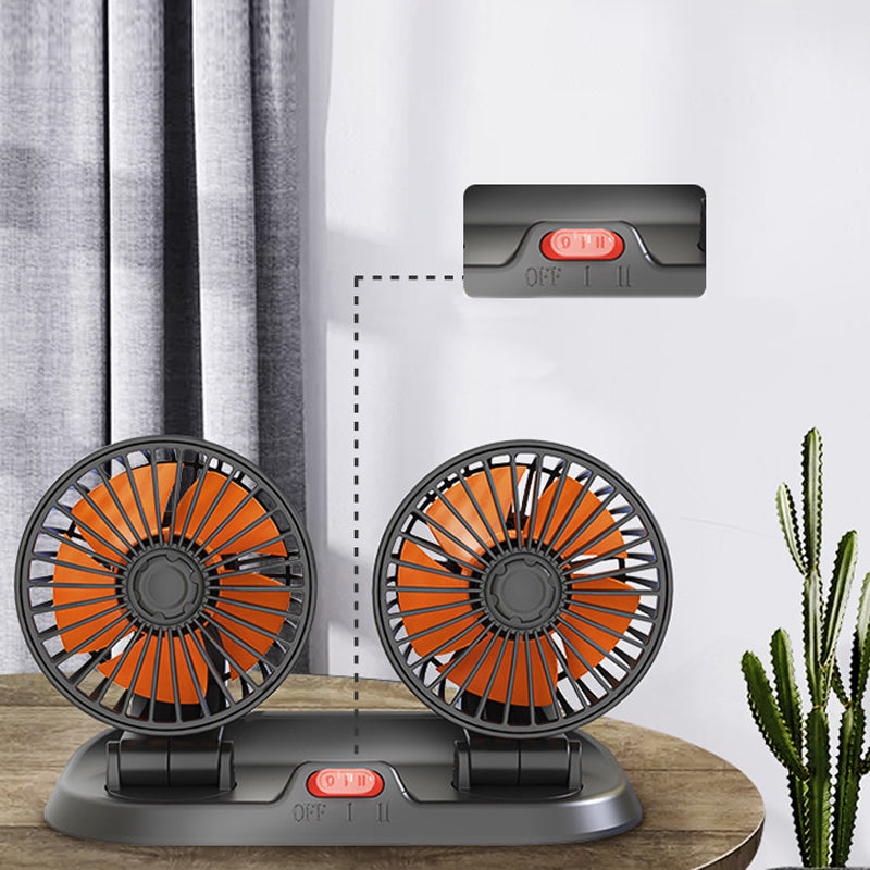 Állítható sebességű, forgatható fejű autóventilátor | Ka-mostore