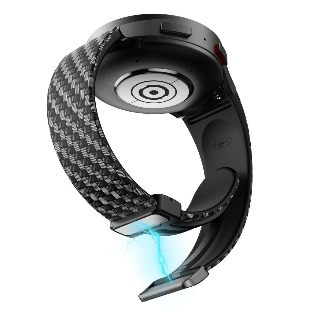 Kolfiberrem med D-spänne – precis passform för Samsung Galaxy Watch 6 Classic 47mm