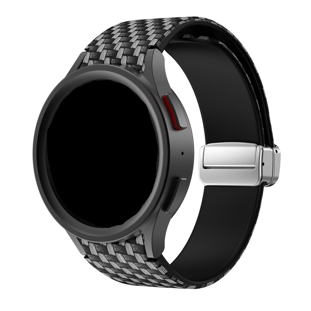 Kolfiberrem med D-spänne – precis passform för Samsung Galaxy Watch 6 Classic 47mm