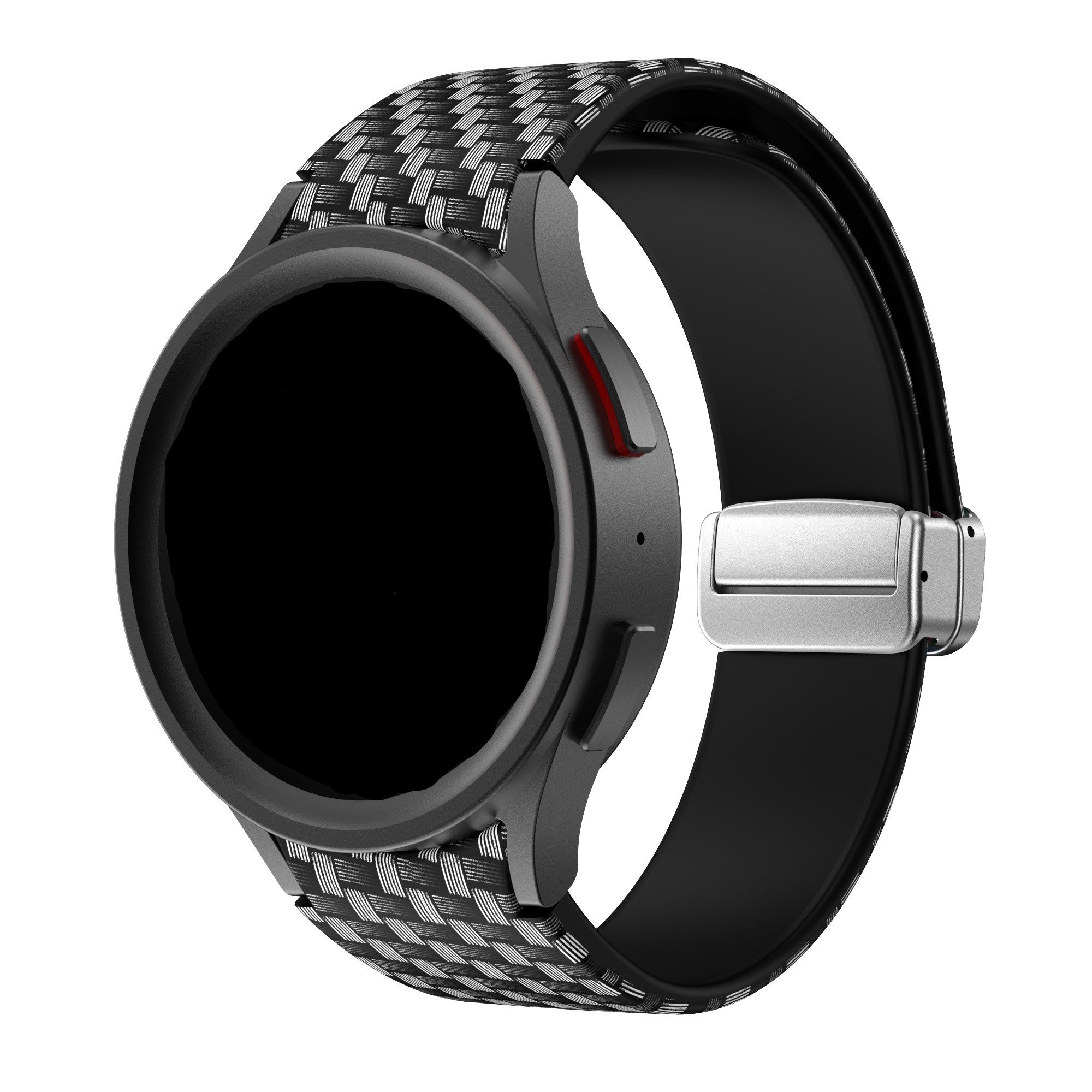 Kolfiberrem med D-spänne – precis passform för Samsung Galaxy Watch 6 Classic 47mm