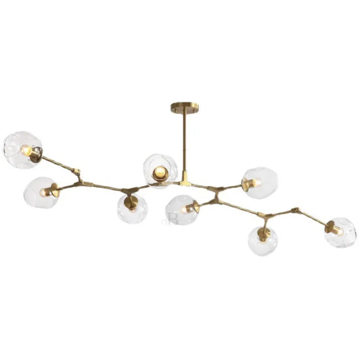 LustraNova Pendant Light With Glass Orbs And Branching Arms For Ambient Living Room Lighting
