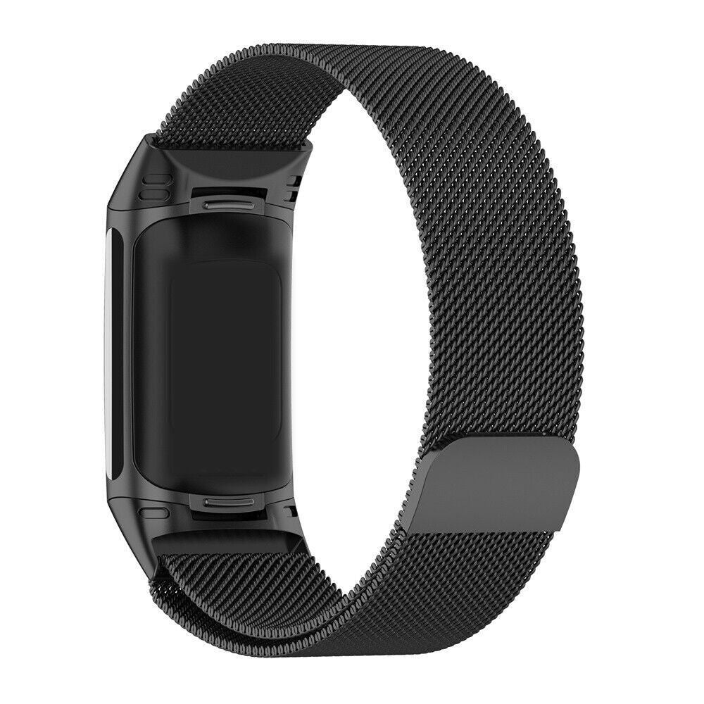 Zwarte vervangende Milanese band voor Fitbit Charge 6