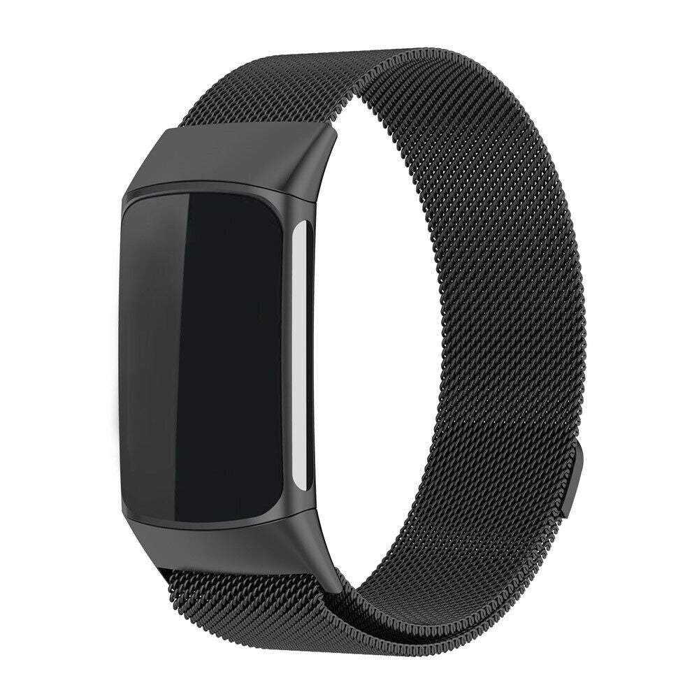 Zwarte vervangende Milanese band voor Fitbit Charge 6