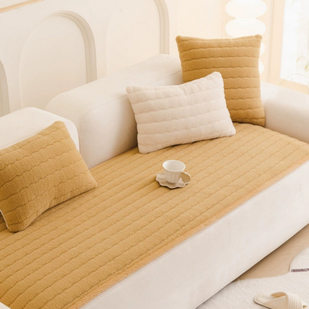 Plush & Thick Sofa Protector Cover | Ka-mostore