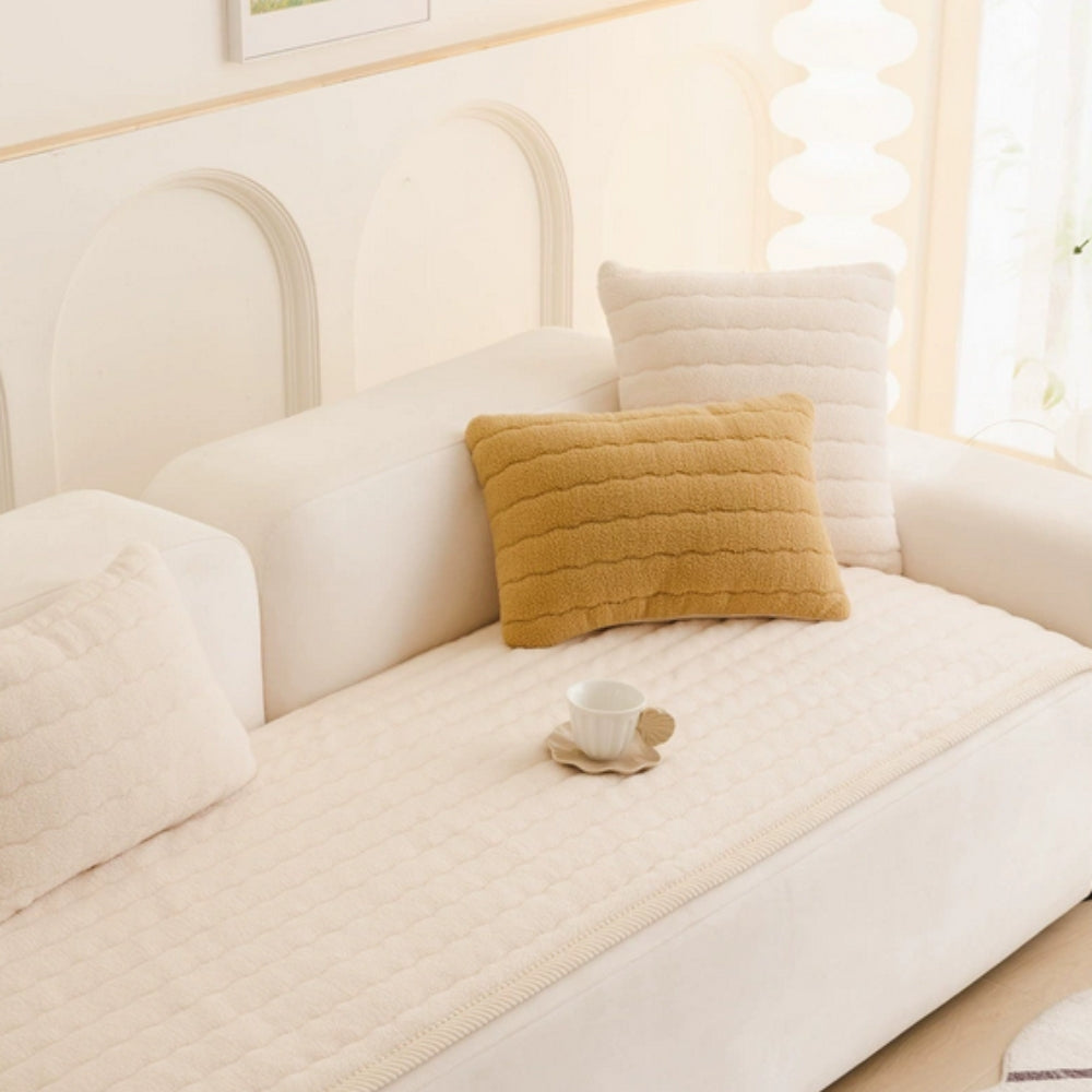 Plush & Thick Sofa Protector Cover | Ka-mostore