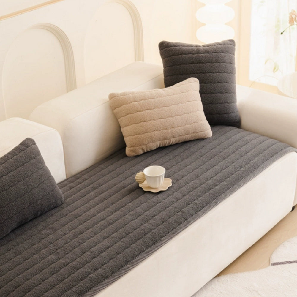 Plush & Thick Sofa Protector Cover | Ka-mostore