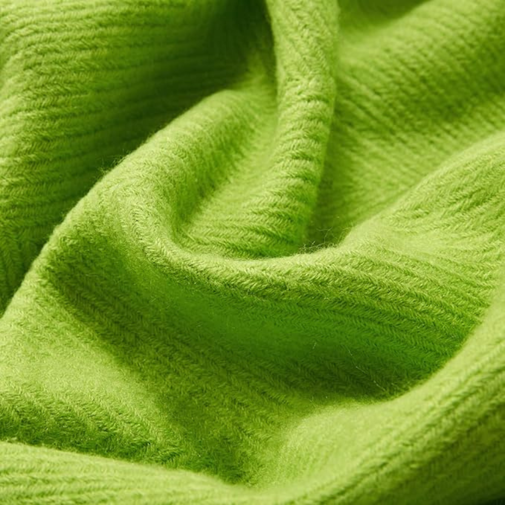 Thick Knit Throw with Tassels | Ka-mostore