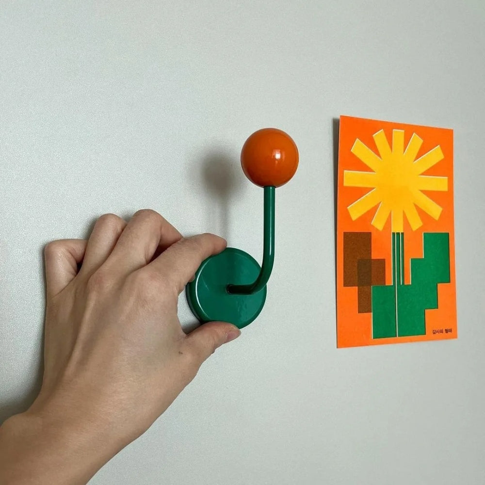 Värikkäät magneettiset puiset pallokoukut kodin säilytykseen | Ka-mostore