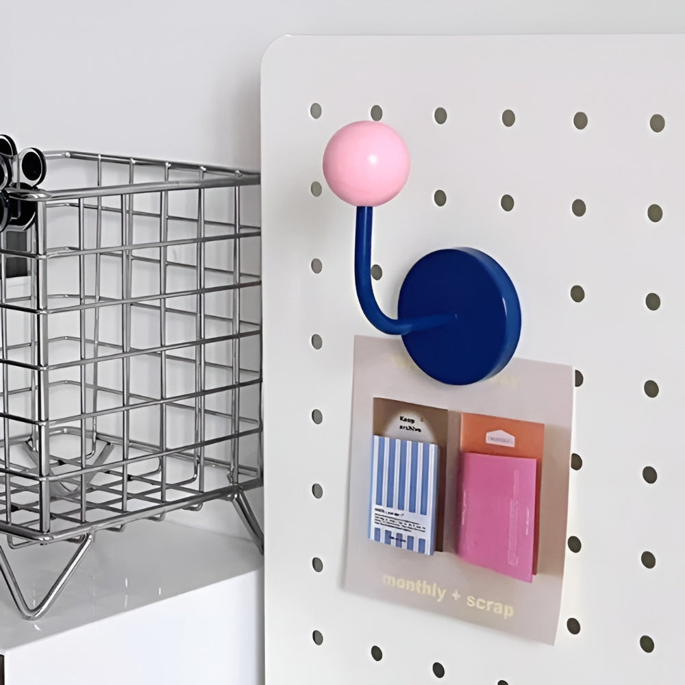 Värikkäät magneettiset puiset pallokoukut kodin säilytykseen | Ka-mostore