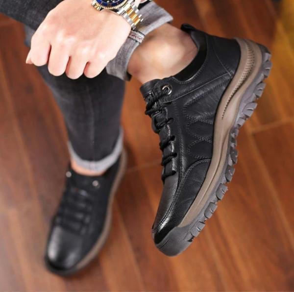 Waterproof Orthopedic Leather Support Shoes | Ka-mostore