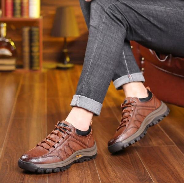 Waterproof Orthopedic Leather Support Shoes | Ka-mostore