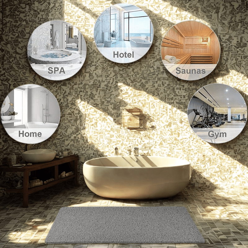 Secure Grip Shower Mat with Advanced Water Drainage | Ka-mostore