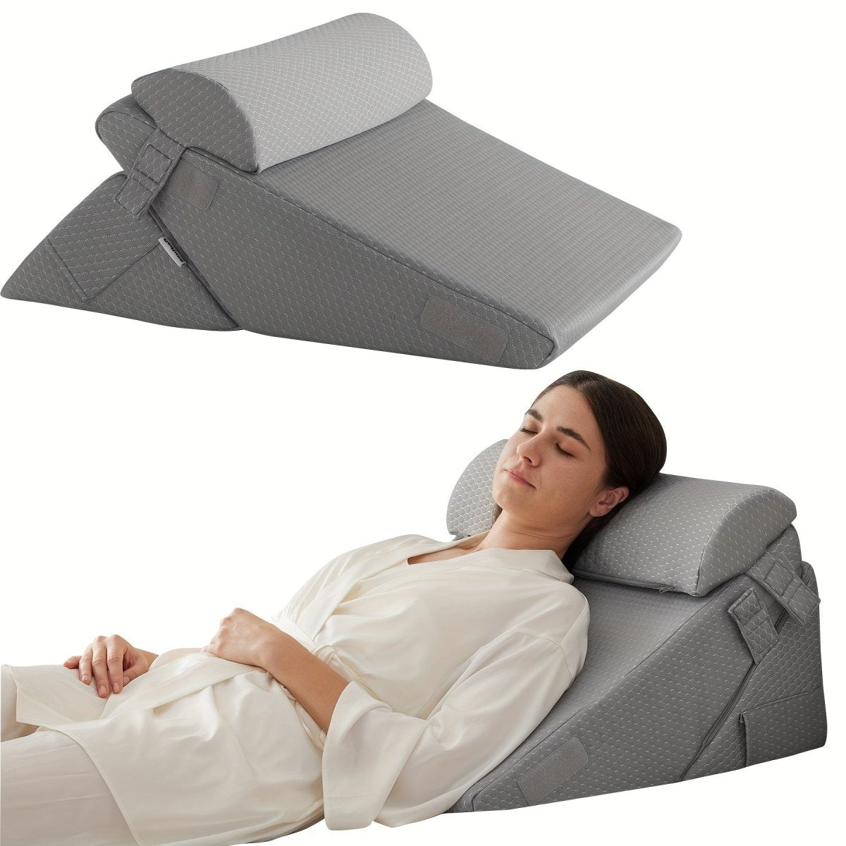 COMFORTRISE – Justerbar kilepude i memoryskum til afslapning af ryg og ben | Ka-mostore
