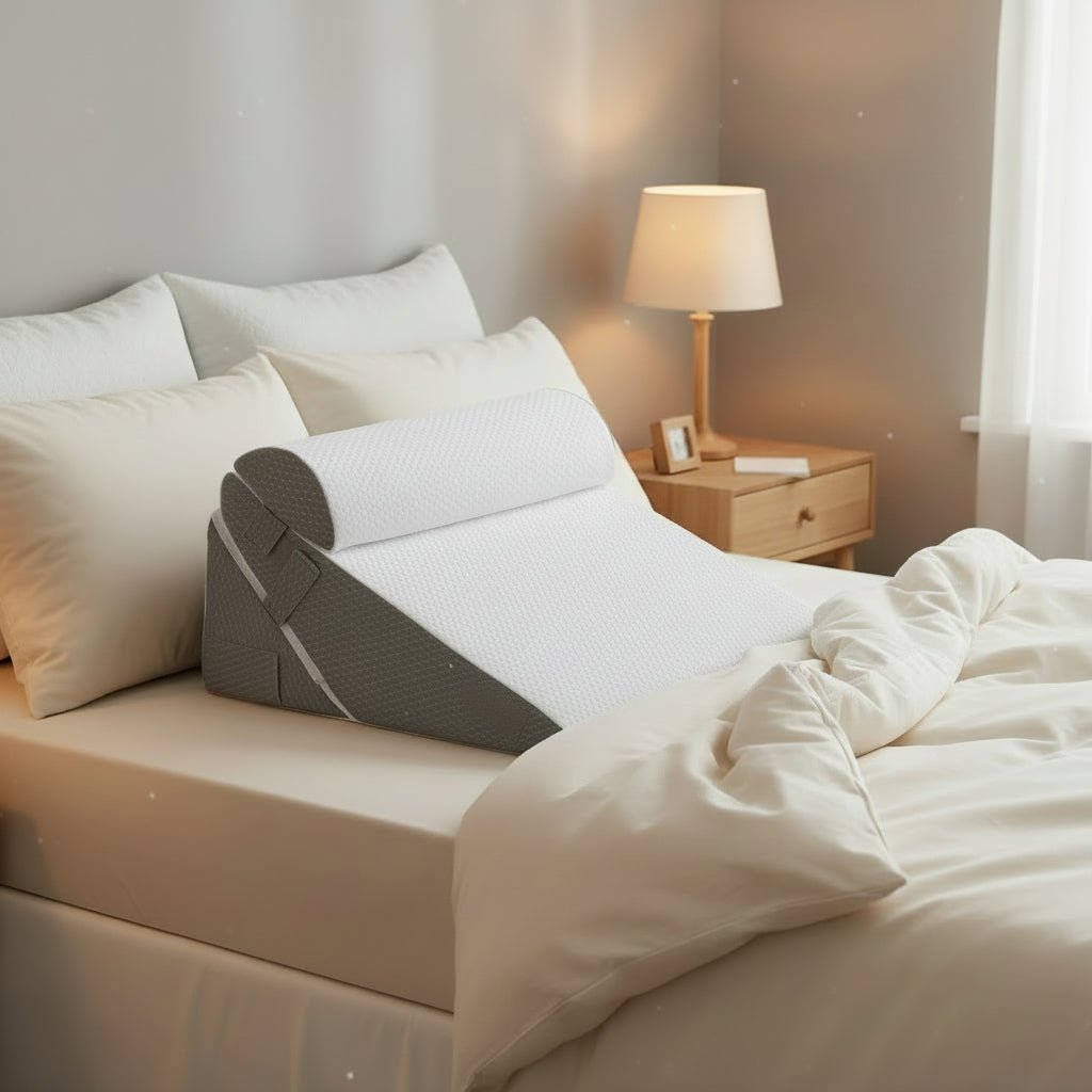 COMFORTRISE – Justerbar kilepude i memoryskum til afslapning af ryg og ben | Ka-mostore