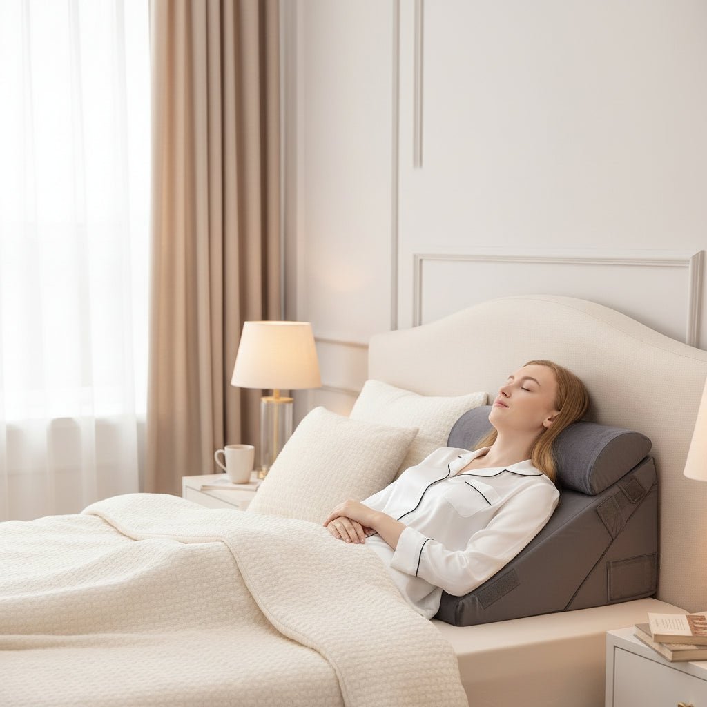 COMFORTRISE – Justerbar kilepude i memoryskum til afslapning af ryg og ben | Ka-mostore