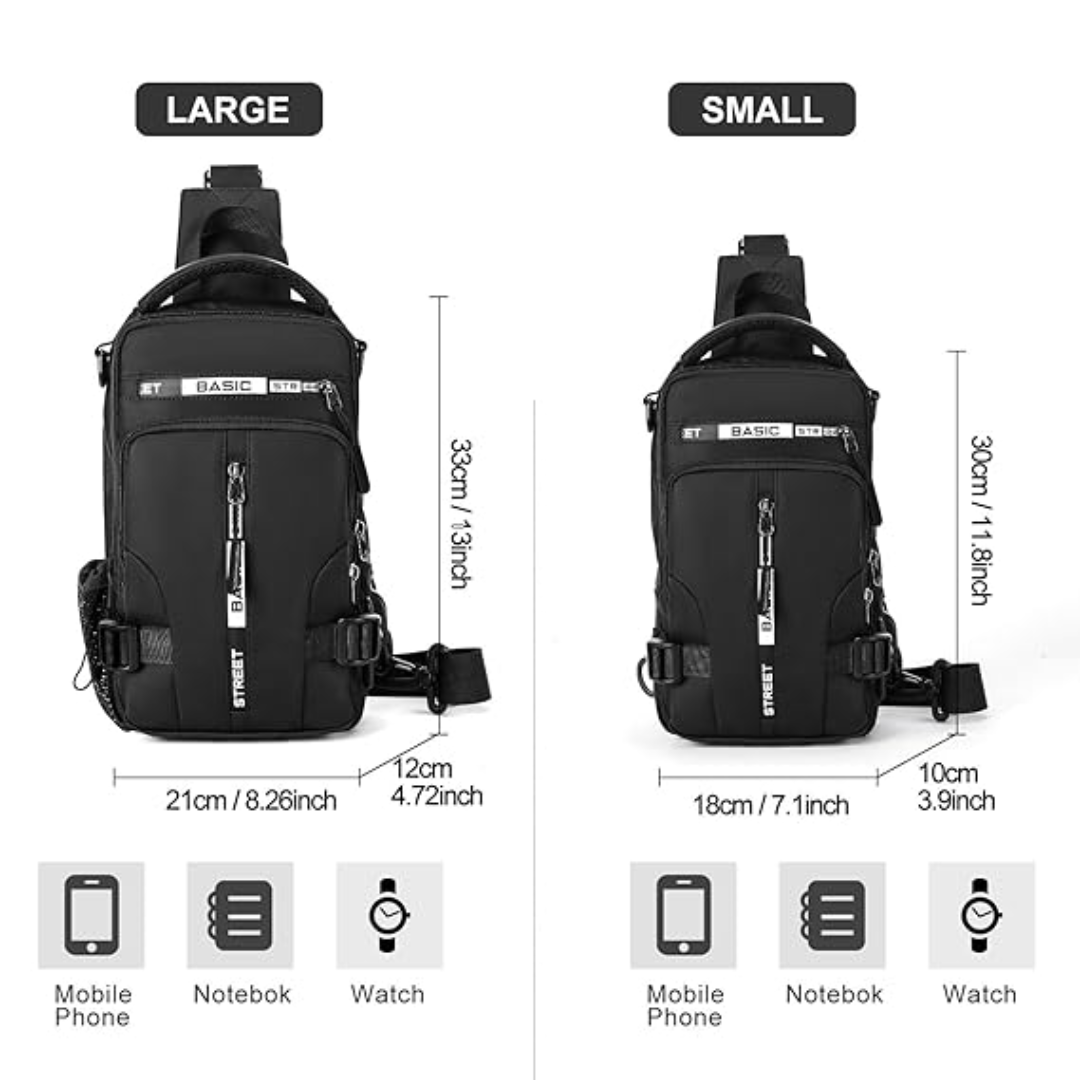 Kompakt crossbody-skuldertaske – UrbanLite | Ka-mostore