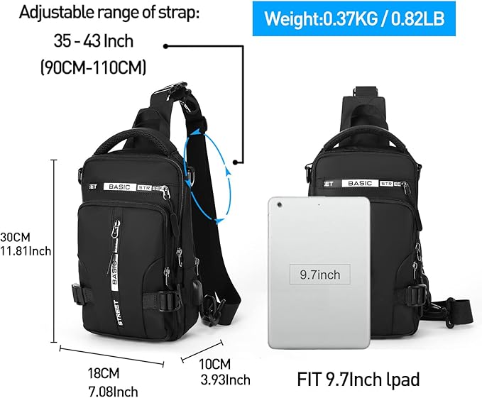 Kompakt crossbody-skuldertaske – UrbanLite | Ka-mostore