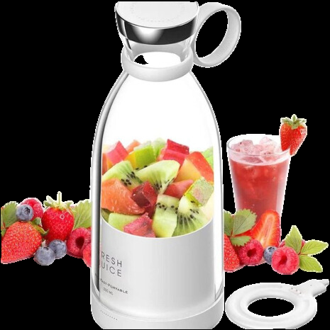 Kompakt, transportabel smoothieblender med frugtbeholder og drikkelåg | Ka-mostore