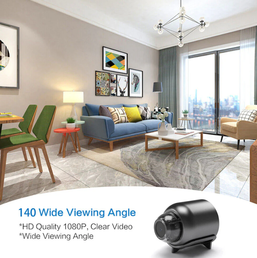 Cámara WiFi compacta con visión nocturna: vigilancia discreta y eficaz | Ka-mostore