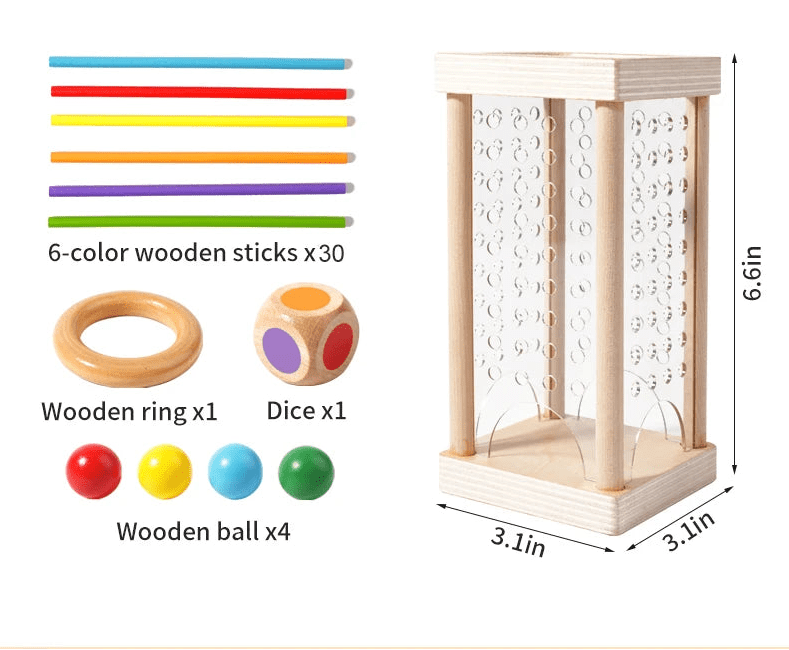 Wooden Counting Rods for Early Math Skills | Ka-mostore