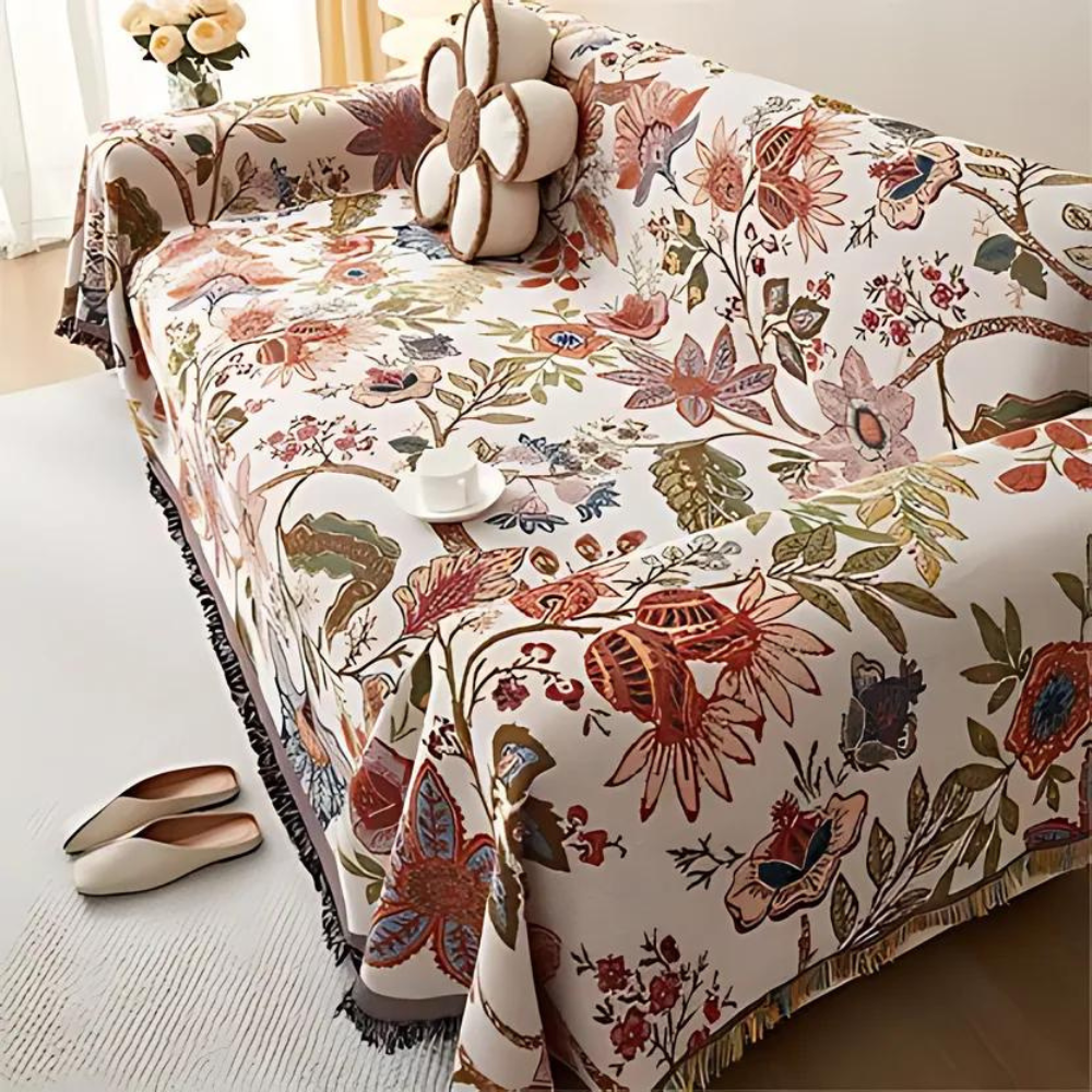 Country Charm Floral Throw | Ka-mostore