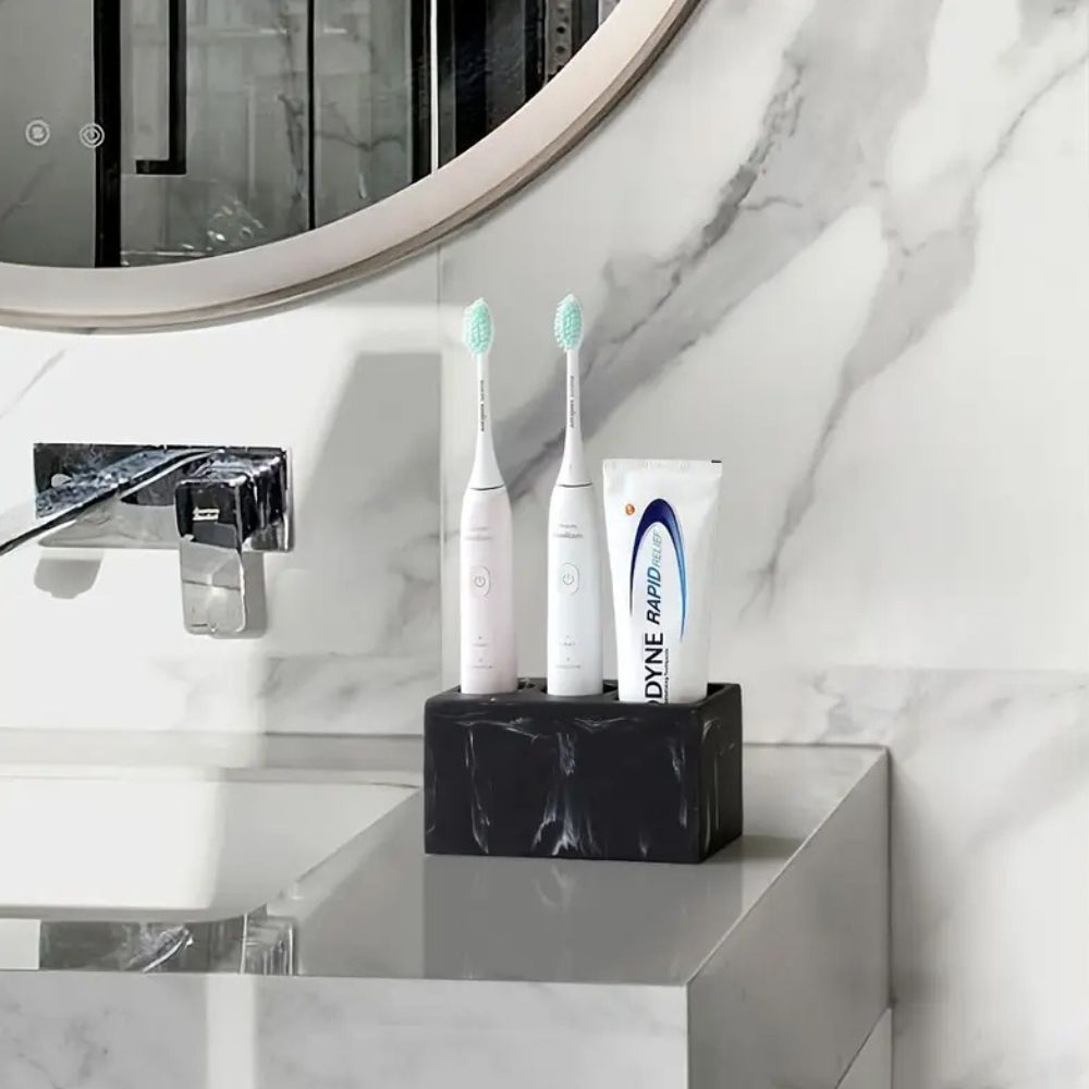 Resin Couple Toothbrush Stand | Ka-mostore