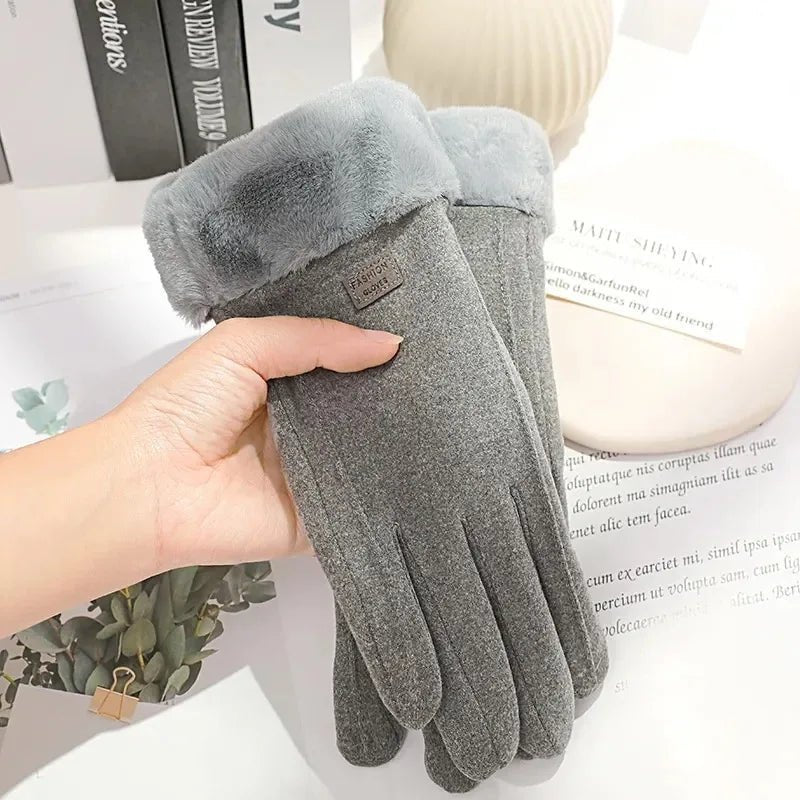 COZELLE – Tykke touchscreen-handsker i ruskind til kolde dage | Ka-mostore