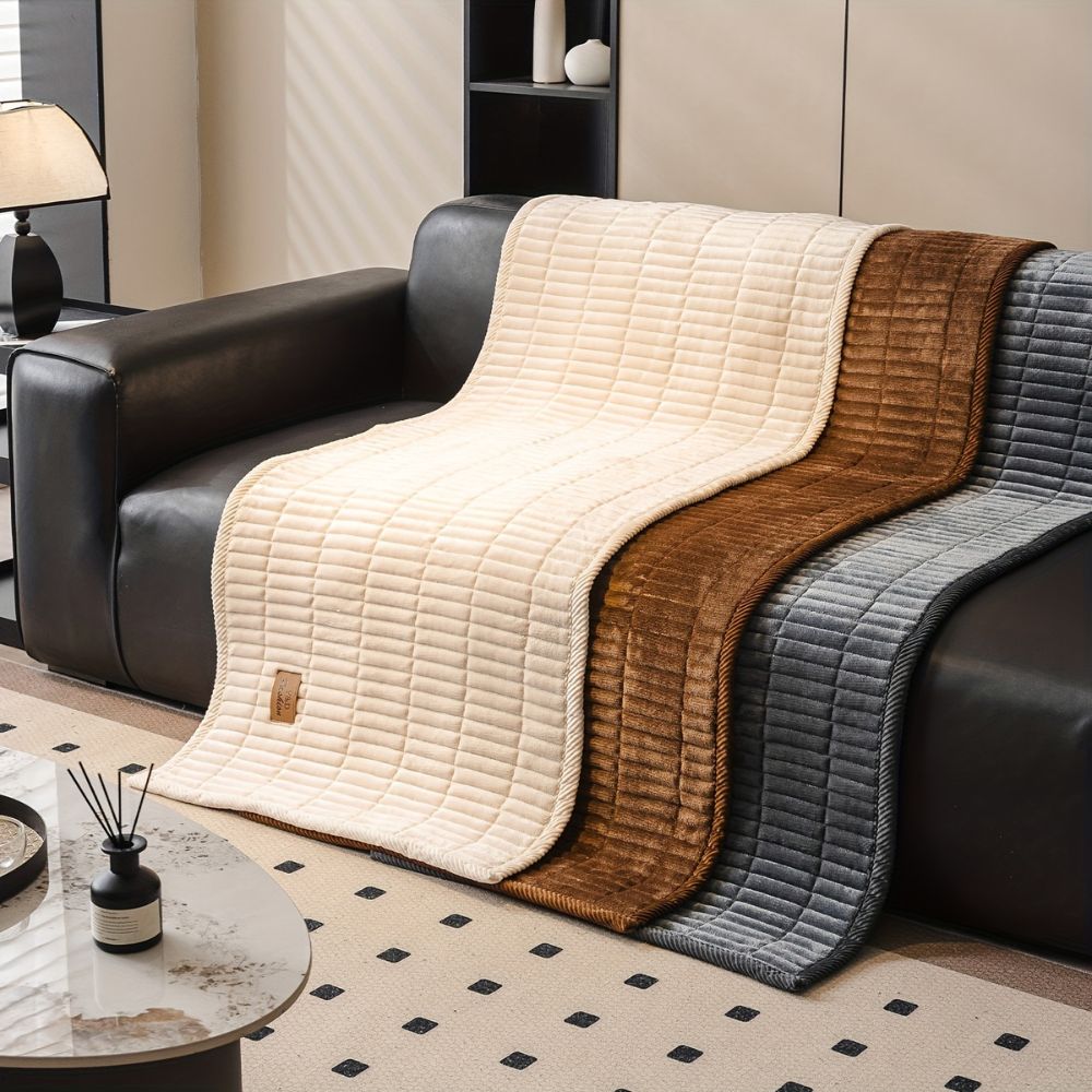 Soft Quilted Sofa Cover for Furniture Protection | Ka-mostore