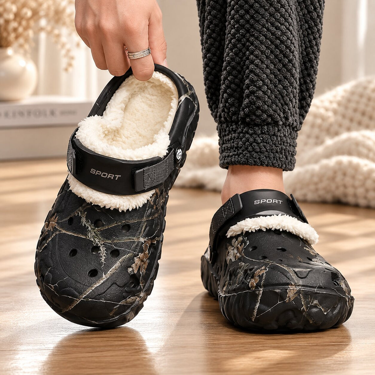 CozyCroc winterklompen — warm gevoerd comfort