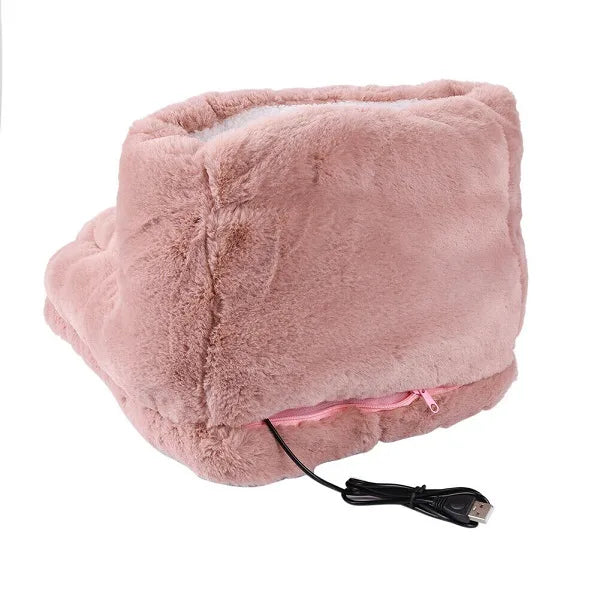 CozyFeet Electric Foot Warmer — 3 Heat Settings, Extra-Soft Fleece Comfort