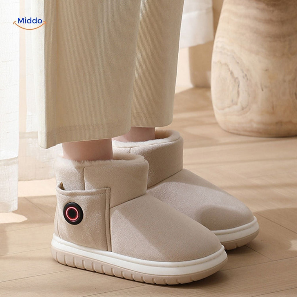 Rechargeable Heated Slippers For Cold Feet In Winter, Sizes 36-45