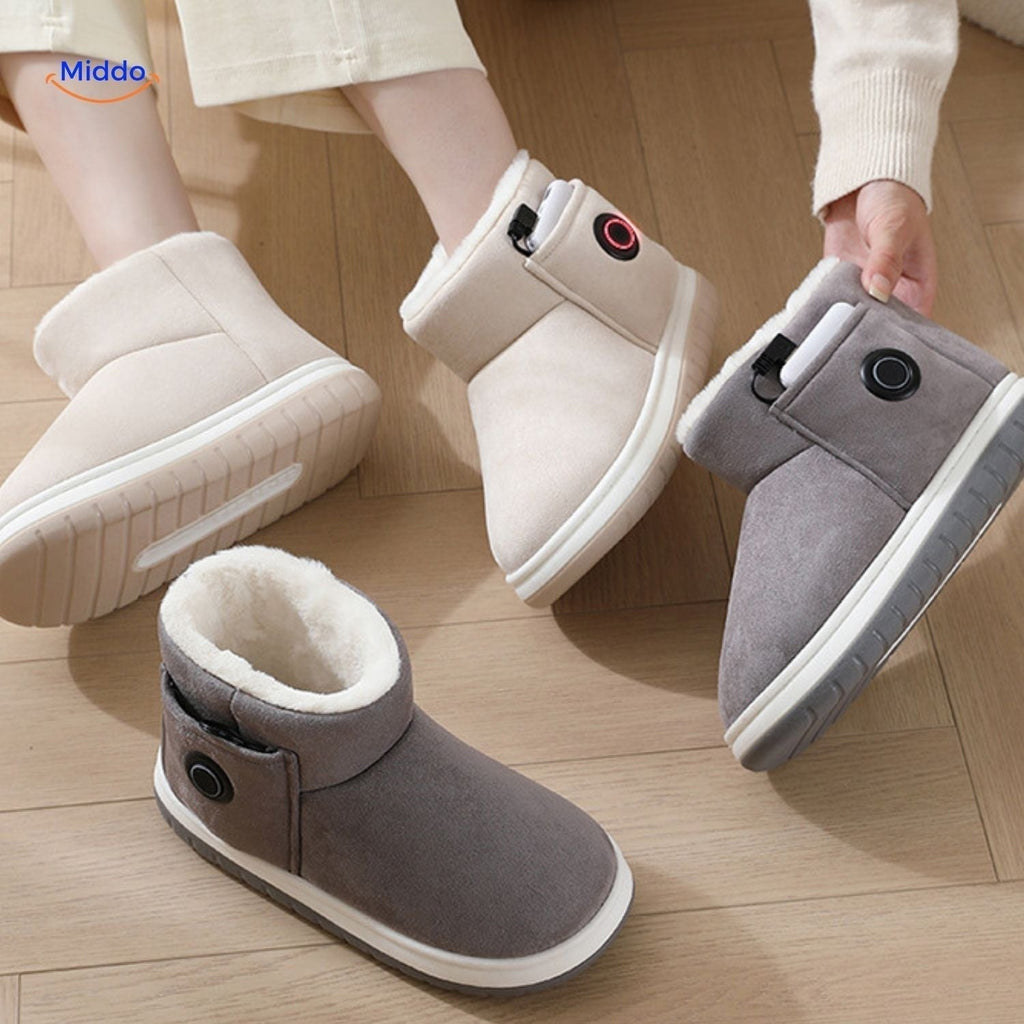 Rechargeable Heated Slippers For Cold Feet In Winter, Sizes 36-45