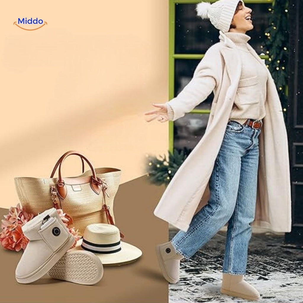 Rechargeable Heated Slippers For Cold Feet In Winter, Sizes 36-45
