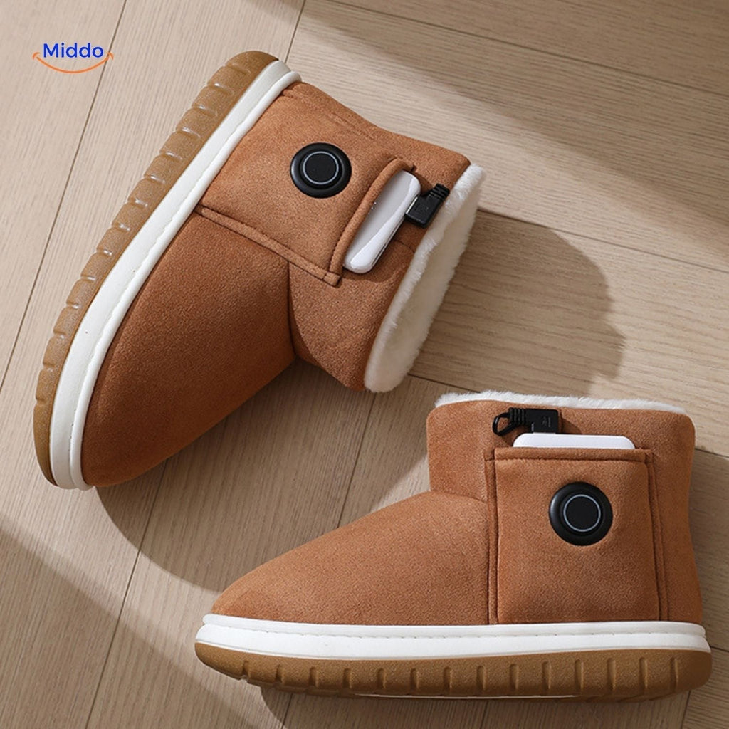 Rechargeable Heated Slippers For Cold Feet In Winter, Sizes 36-45