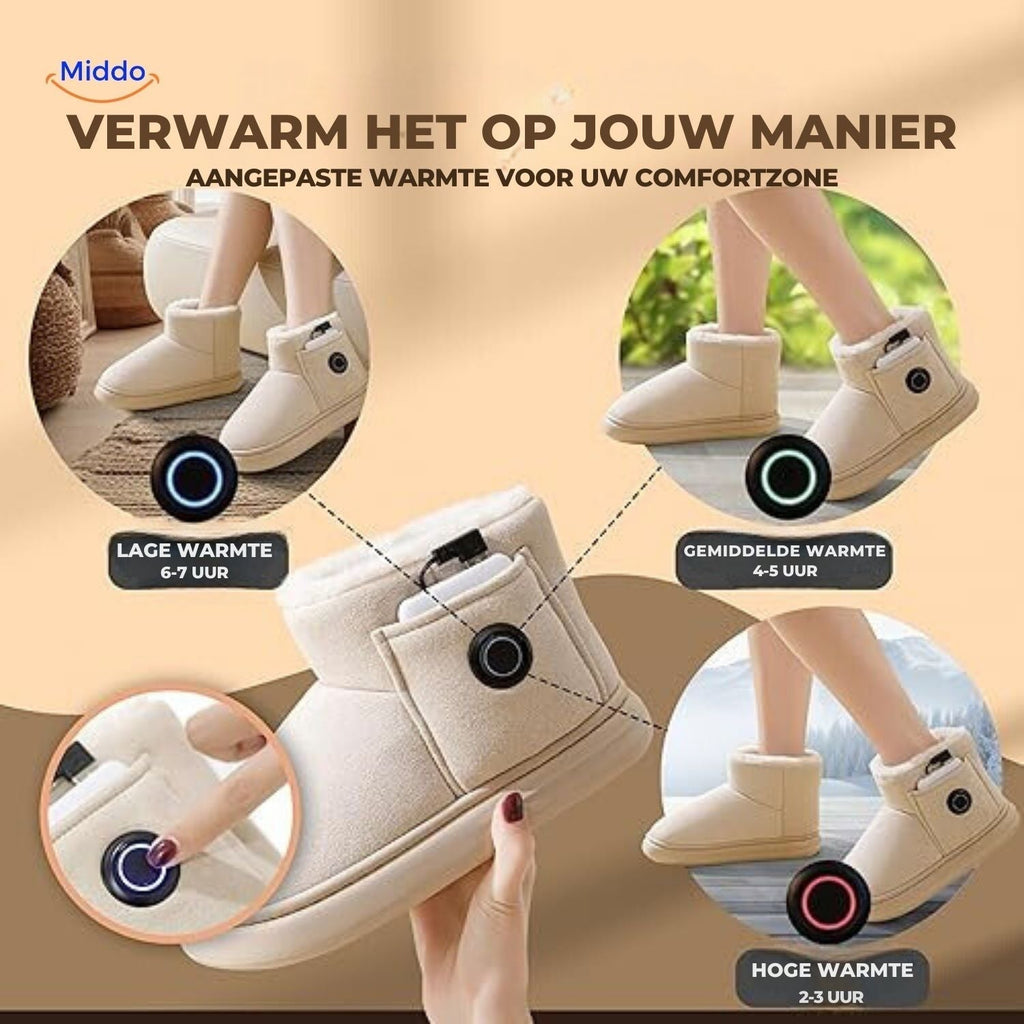Rechargeable Heated Slippers For Cold Feet In Winter, Sizes 36-45
