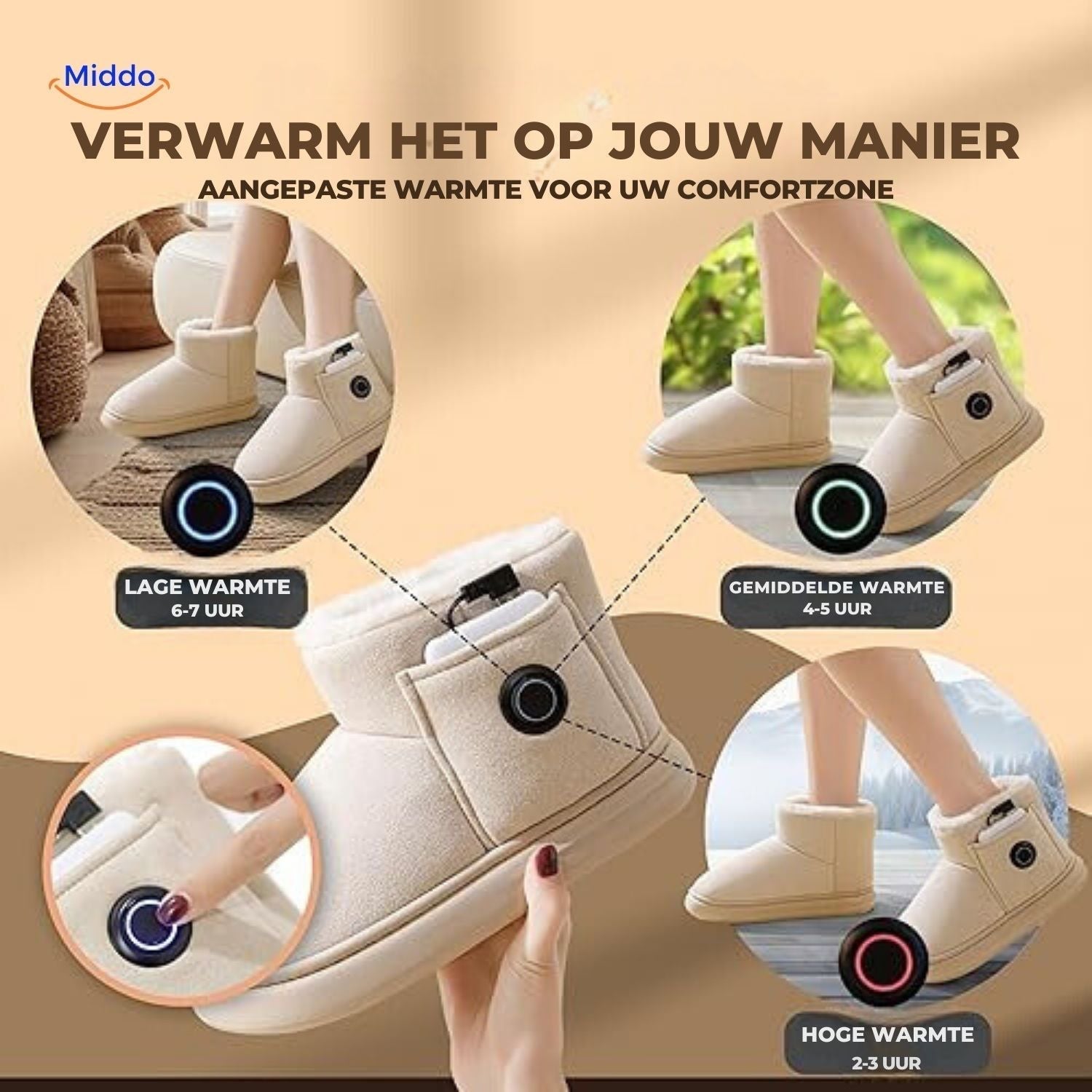 Rechargeable Heated Slippers For Cold Feet In Winter, Sizes 36-45