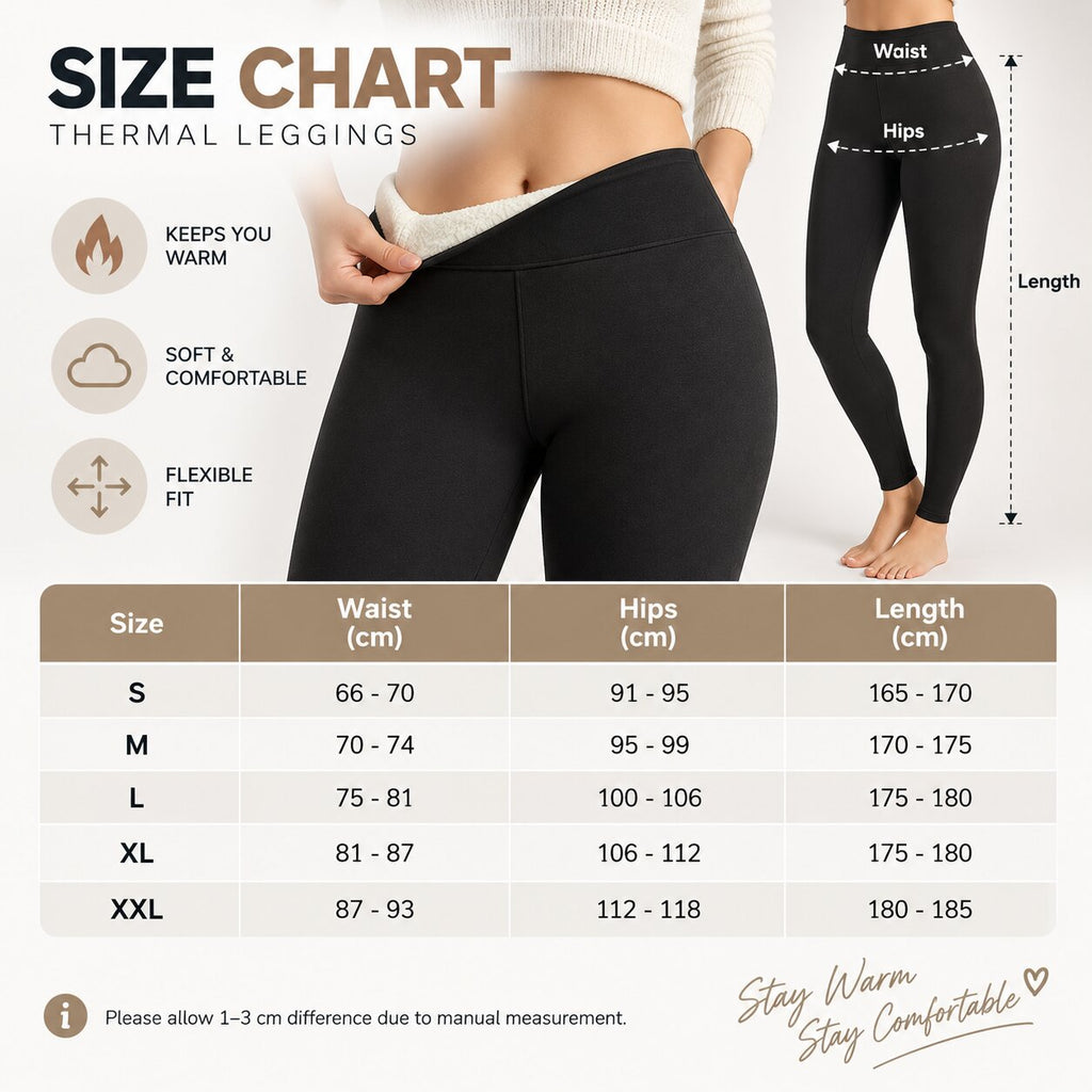 CozyLine Women's Thermal Leggings — Warm, Figure-Hugging Fit