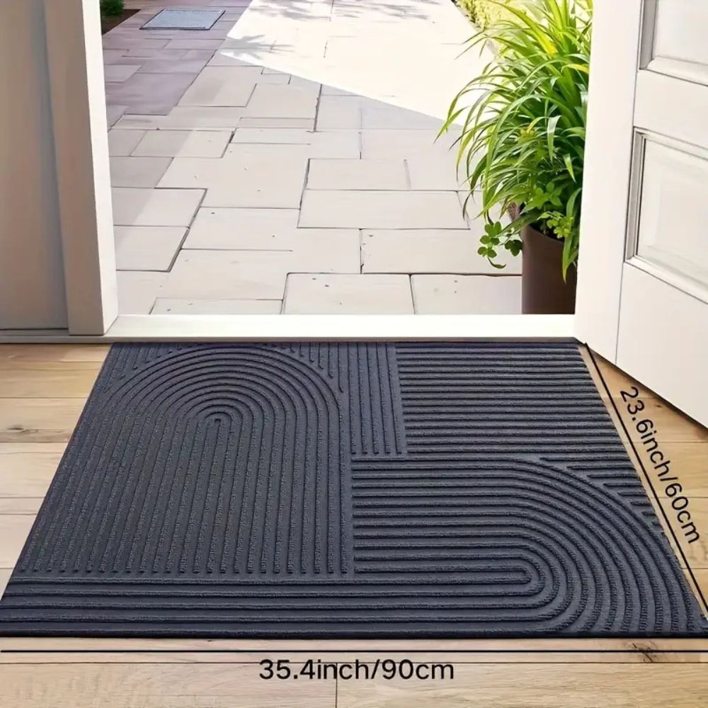 Striped Curve Entryway Mat | Ka-mostore