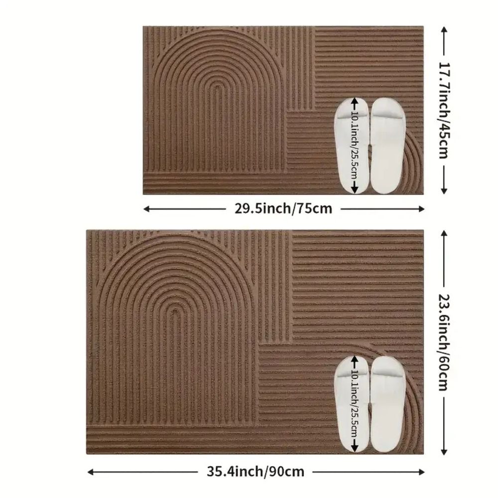 Striped Curve Entryway Mat | Ka-mostore