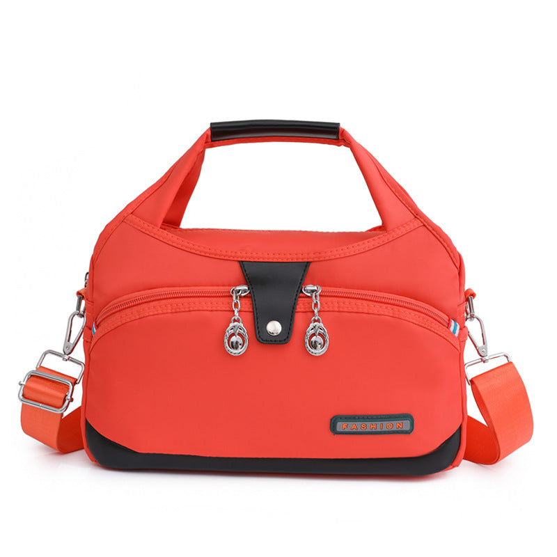 Geantă crossbody antifurt din nailon — design hidrofug, compartimente multiple, funcții de securitate ascunse