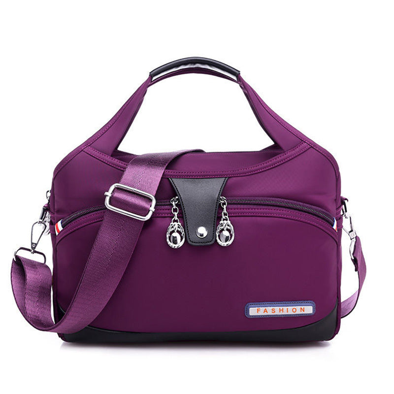 Geantă crossbody antifurt din nailon — design hidrofug, compartimente multiple, funcții de securitate ascunse