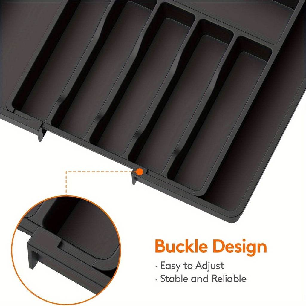 Organiseur extensible pour tiroir de cuisine FLEXITRAY — Plateau de rangement réglable