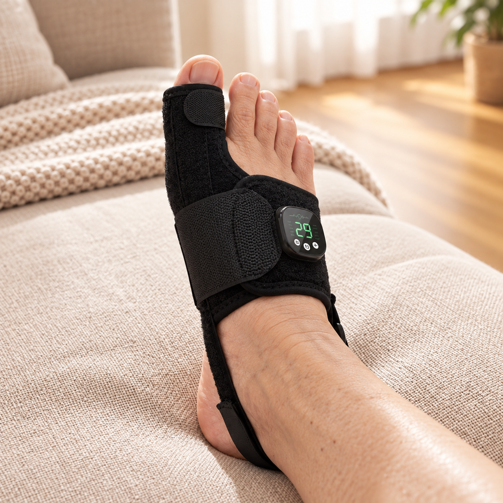 Adjustable Bunion Toe Correction Brace — EMS Stimulation, 29 Intensity Levels, 10 Modes